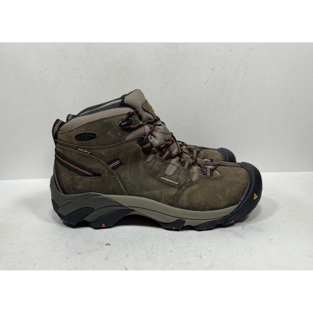 Keen Detroit Mid 1007009EE Men's Size 11.5 Wide EE Boots Brown Leather